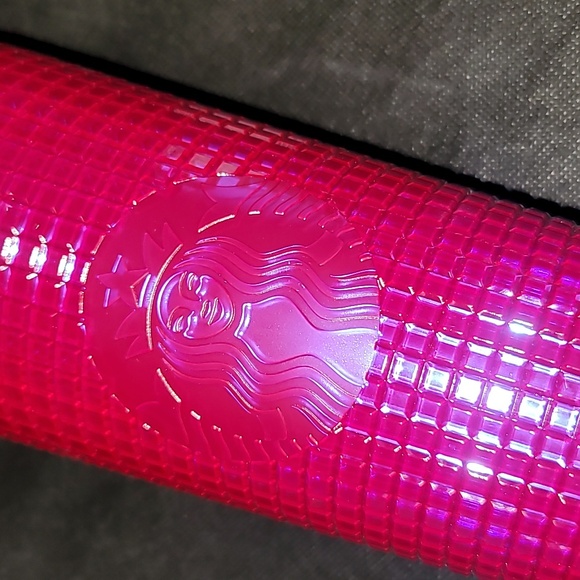 Starbucks Summer Iridescent Deep Magenta Grid Venti Tumbler 2024 Edition - Picture 5 of 10